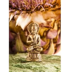 Statue - Segnender Buddha - Messing ca. 3,2 cm