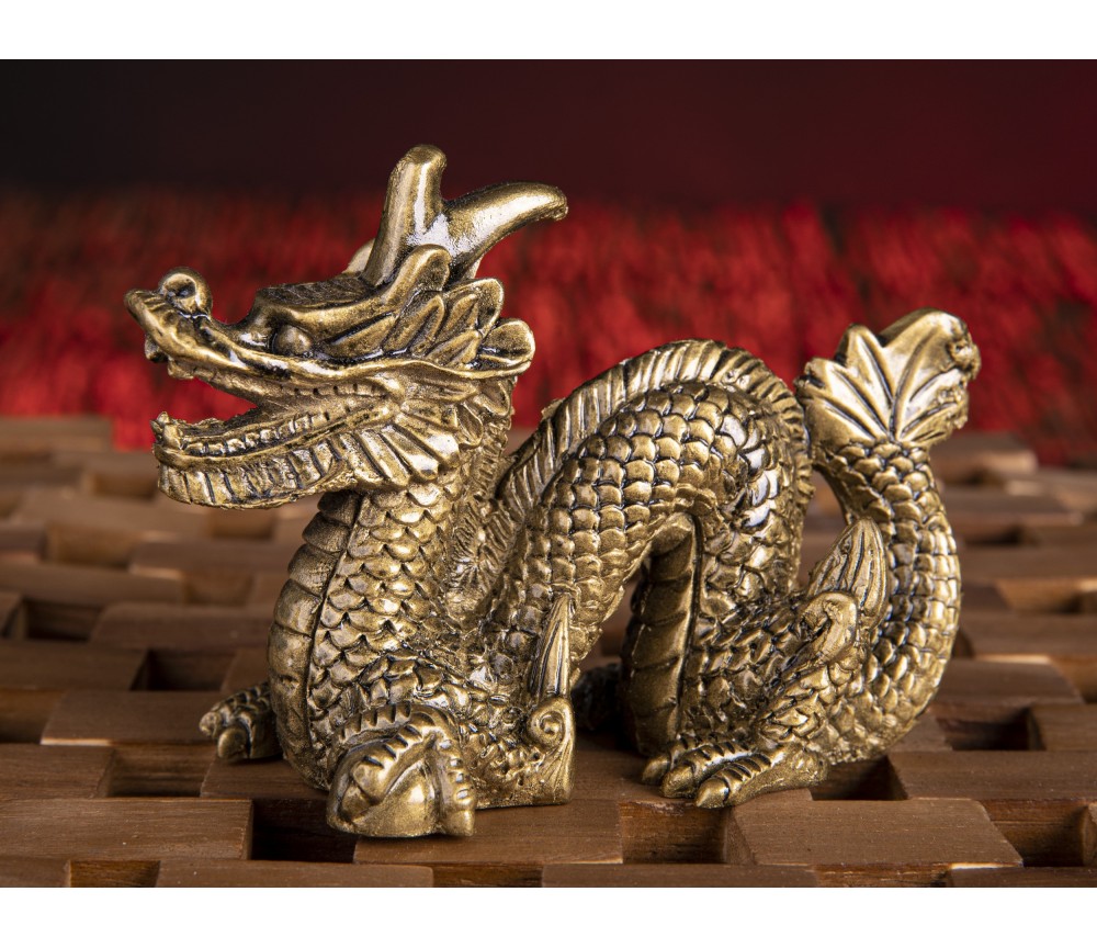 Statue - Drache, klein - Kunstharz ca. 7,5x 10,5 cm