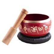 Klangschalen Set-  Lotus, rot ca. 13 cm