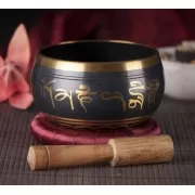 Klangschalen Set - OM, schwarz ca. 11,5 cm