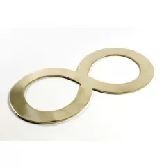 Symbol - Liegende Acht 8 aus Messing - groß, ca. 22 cm