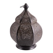Orientalische Laterne - Goldfunke - schwarz ca. 23 x 15 cm