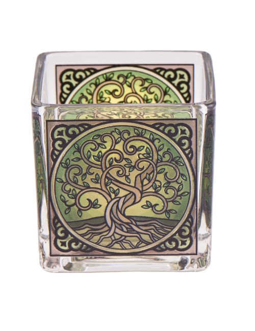 Teelichtglas - Yggdrasil ca.6x6 cm