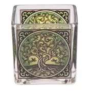 Teelichtglas - Yggdrasil ca.6x6 cm