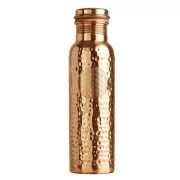 Trinkflasche aus Kupfer, 900 ml mit Blume des Lebens Symbol
