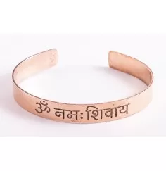 Armreif - Kupfer mit Om Namah Shivaya Mantra