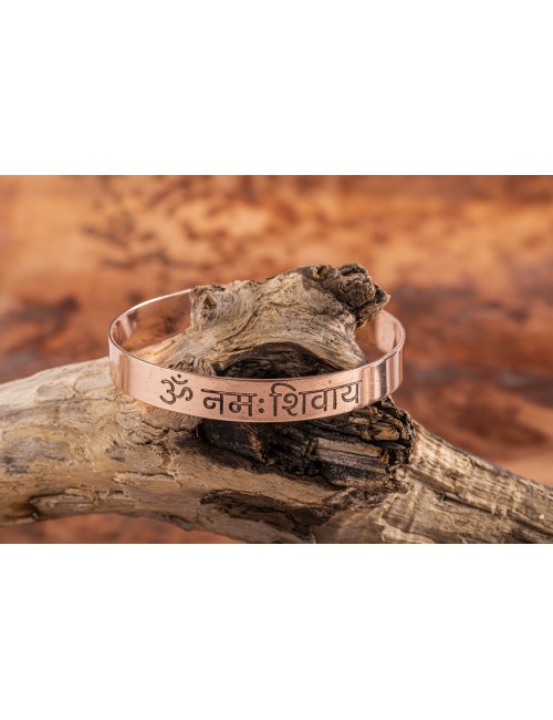 Armreif - Kupfer mit Om Namah Shivaya Mantra