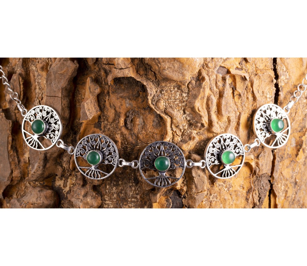 Armband - Yggdrasil  Messing versilbert