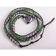 Armband - Magnet -Wickel - grüner Aventurin