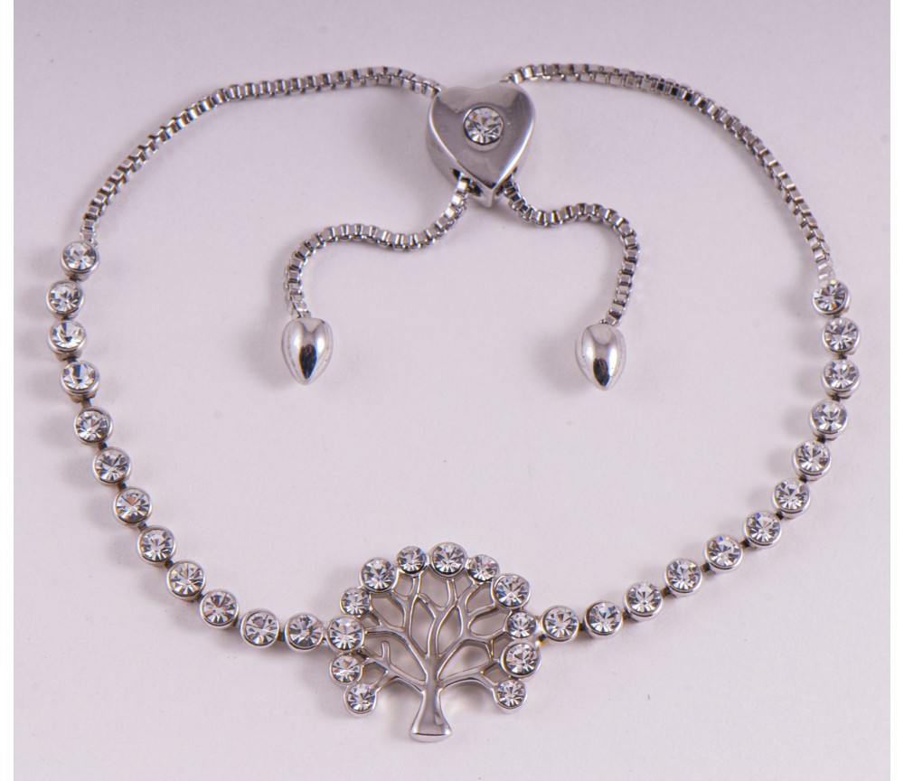 Armband - Yggdrasil mit Strasssteinen