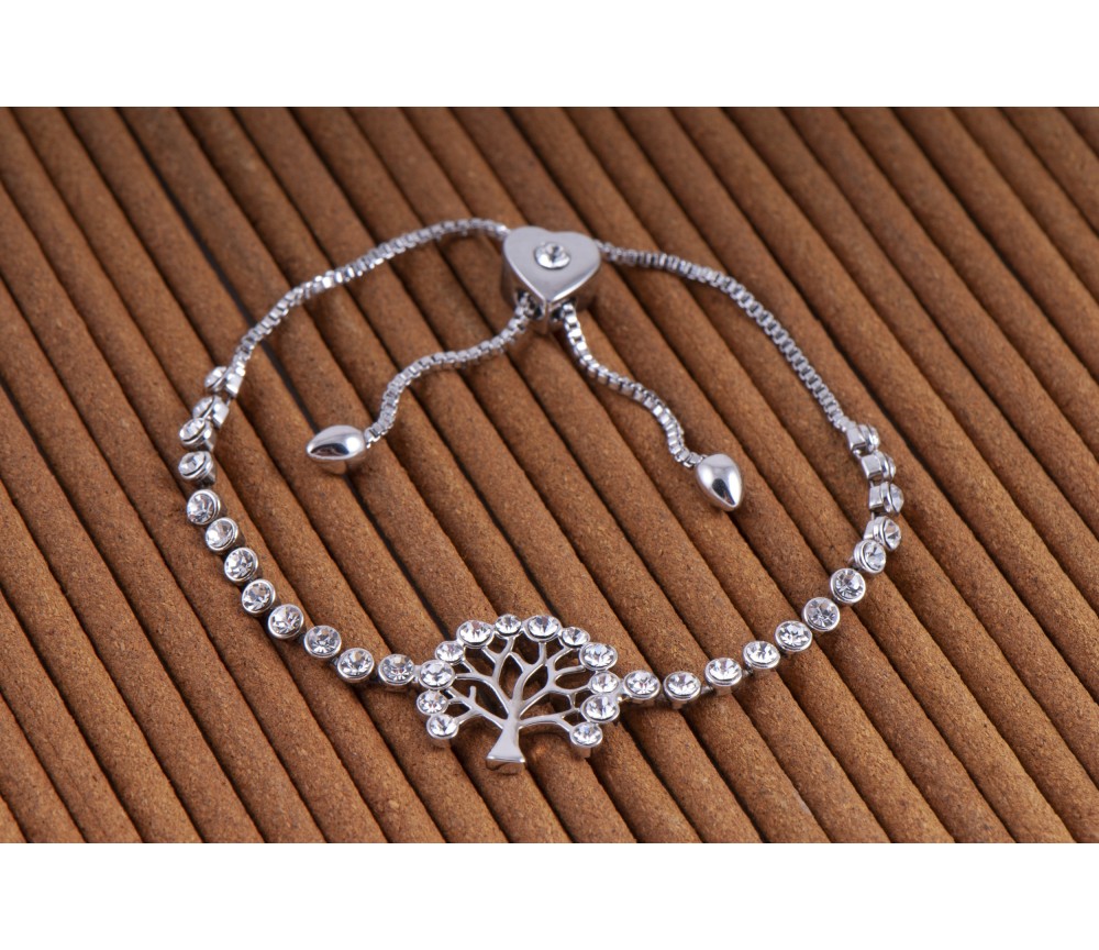 Armband - Yggdrasil mit Strasssteinen