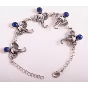 Armband - Glückselefant Messing versilbert