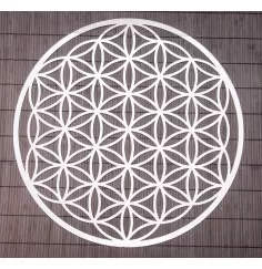 Wandschmuck aus Edelstahl - Blume des Lebens 43,5 cm
