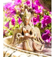 Statue - Nag Kanya aus Messing ca. 23 cm