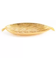 Räucherstäbchenhalter - Blatt, vergoldet