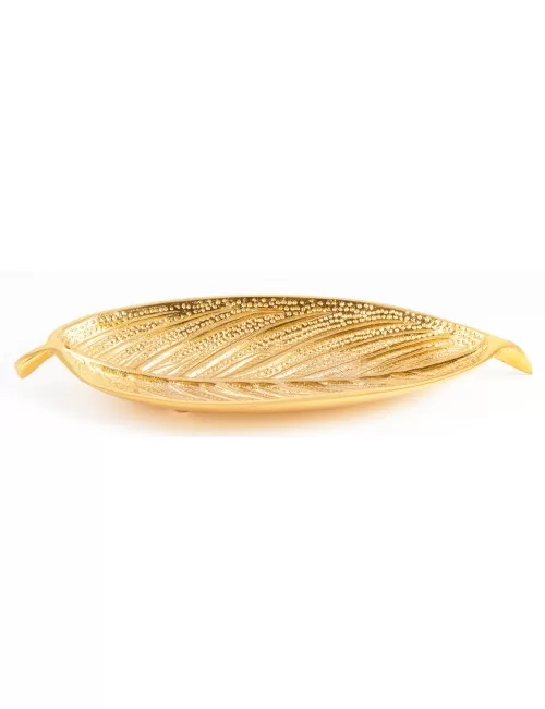 Räucherstäbchenhalter - Blatt, vergoldet