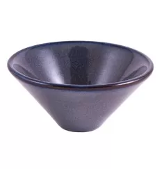 Räucherschale - V-förmig in dunkelblauer Keramik ca. 10 x 5 cm