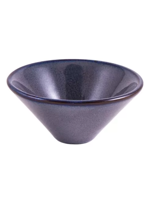 Räucherschale - V-förmig in dunkelblauer Keramik ca. 10 x 5 cm