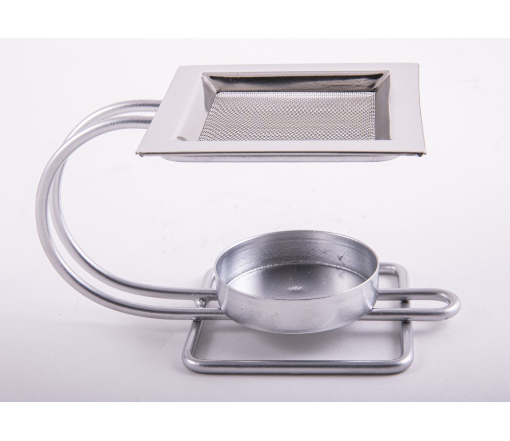 Räuchergefäß mit Netz - Chakra Kelch aus Messing ca.9,4 x 6,5 cm