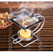 Räuchergefäß mit Netz - Chakra Kelch aus Messing ca.9,4 x 6,5 cm