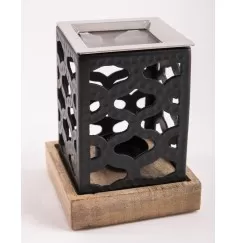 Räuchergefäß mit Sieb - Lumiel schwarz - ca. 12,5 x 9 cm