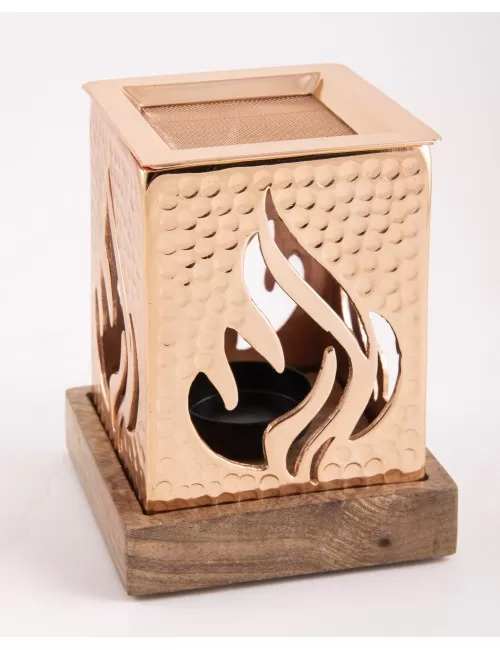 Räuchergefäß mit Sieb - Auriel - bronzefarben ca. 12,5 x 9 cm