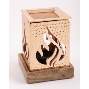 Räuchergefäß mit Sieb - Auriel - bronzefarben ca. 12,5 x 9 cm