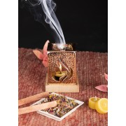 Räuchergefäß mit Sieb - Auriel - bronzefarben ca. 12,5 x 9 cm