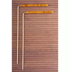 Wünschelrute, 2 Stück Messing mit Kupfergriff - ca. 22 cm