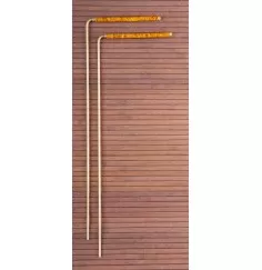 Wünschelrute, 2 Stück Messing mit Kupfergriff - ca. 34 cm