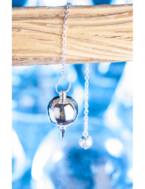 Pendel - Kugelpendel, versilbert