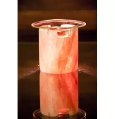 Aromalampe & Duftlampe - Salzkristall - für Teelichter mit Glasschale