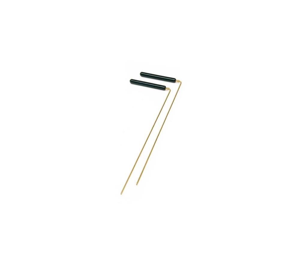 Wünschelrute mit Holzgriff, 2 Stück - 38 cm - Suche geopathischen Netz