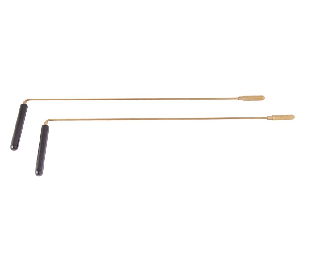 Wünschelrute mit Holzgriff, 2 Stück - 38 cm - für den Zeugen