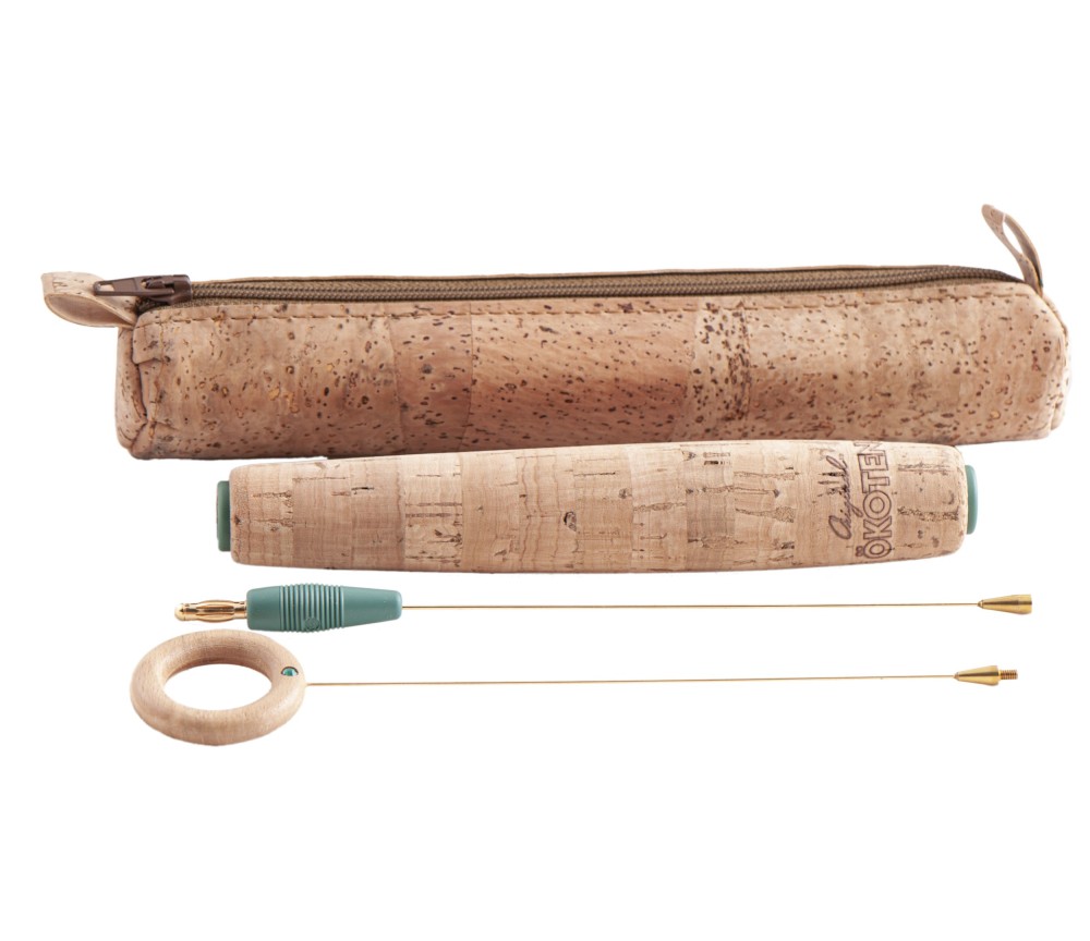 Ökotensor für die Reise - abschraubbar im Lederetui