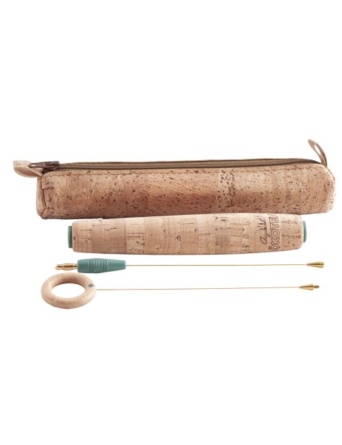 Ökotensor für die Reise - abschraubbar im Lederetui