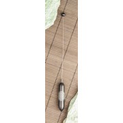 Tensor - aus schwarzem Speckstein mit Blume des Lebens ca. 29,5 cm