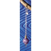 Pendel - Messing mit Amethyst-Kugel