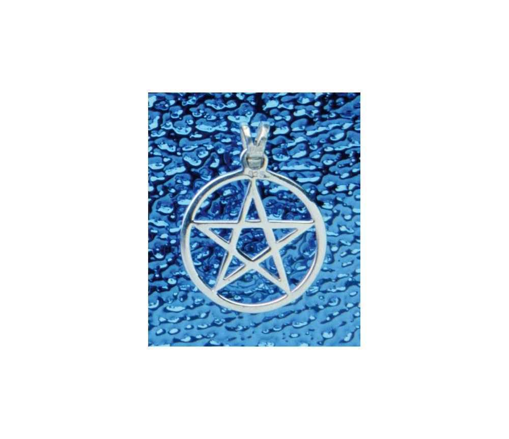 Anhänger - Pentagramm-Anhänger mit Rand ausgeschnitten