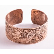 Armreif - Drachenmuster  Kupfer