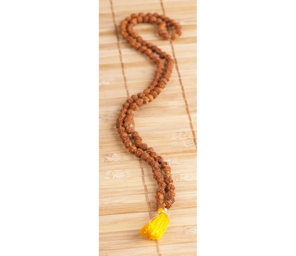 Mala - Rudraksha- klein  L. 76 cm, Ø 6 mm