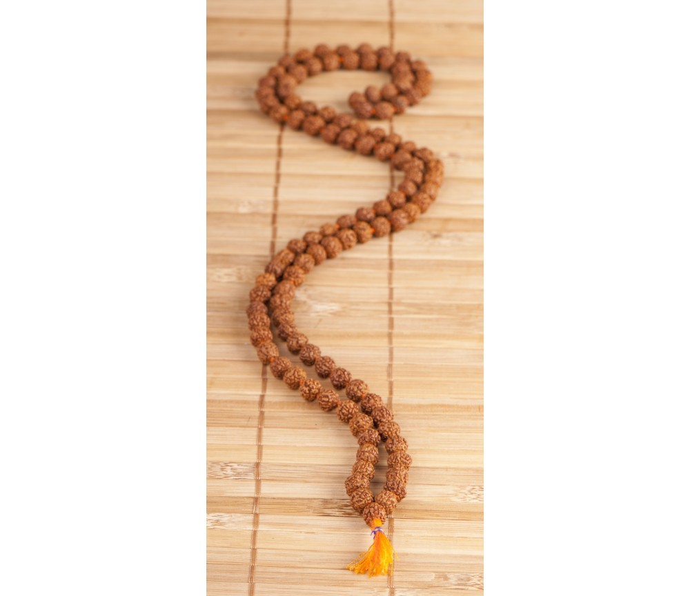 Mala - Rudraksha- groß L. 108 cm, Ø 9 mm