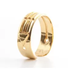 Ring - Atlantisring Herren Silber- vergoldet