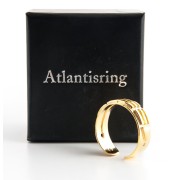 Ring - Atlantisring Herren Silber- vergoldet