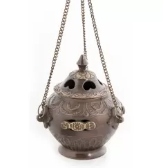 Räuchergefäß - schwenkbar - Dragnar - Messing (Kupferoptik), ca. 13 cm