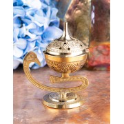 Räuchergefäß Schwan - aus Messing - ca. 12 cm hoch