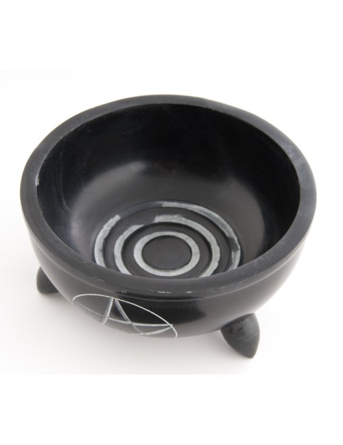 Specksteinschale Pentagramm, groß ca. 12cm