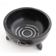 Specksteinschale Pentagramm, groß ca. 12cm