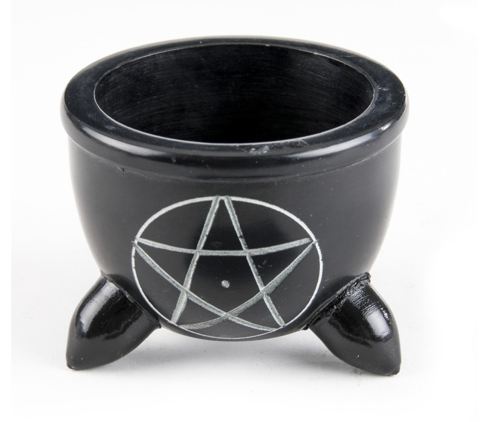 Specksteinschale Pentagramm, klein ca. 7,3 cm