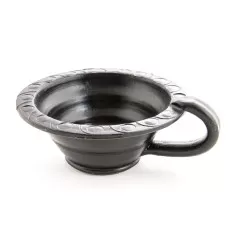 Räuchergefäß - Makal schwarz - aus Ton ca. 13cm